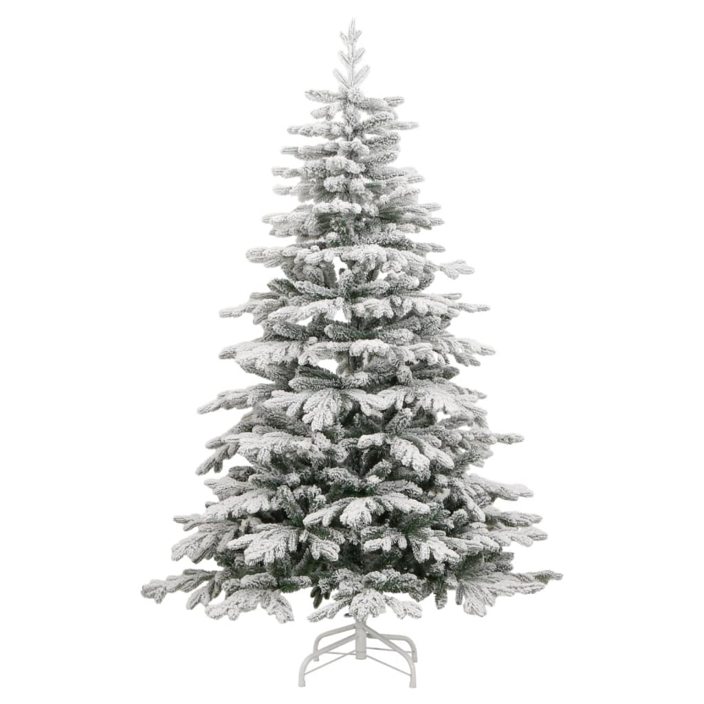8721012282148_g_en_hd_3 vidaXL Artificial Hinged Christmas Tree 300 LEDs & Flocked Snow 240 cm - Image 4