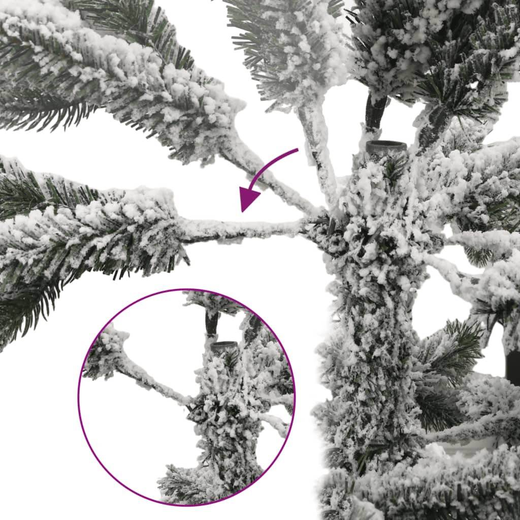 8721012282148_g_en_hd_5 vidaXL Artificial Hinged Christmas Tree 300 LEDs & Flocked Snow 240 cm - Image 6