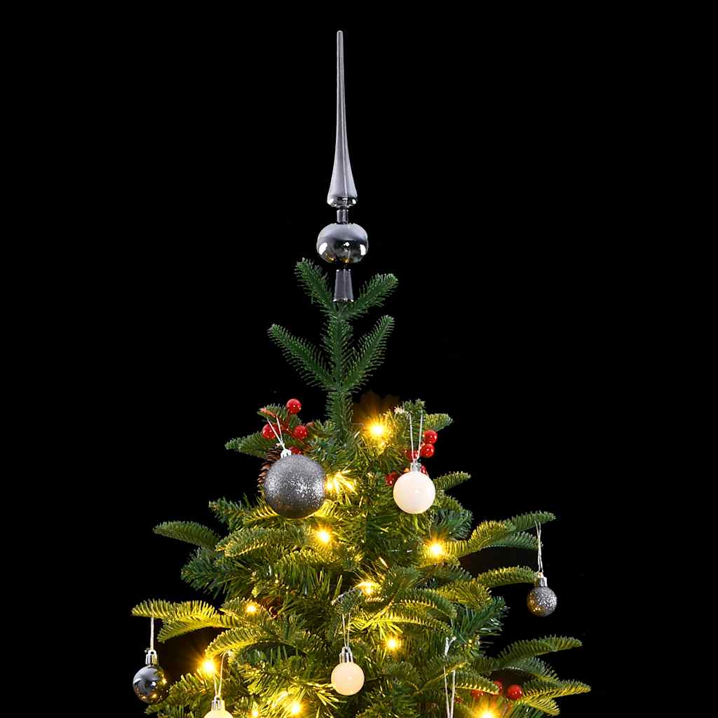 8721012282339_g_en_hd_2 vidaXL Artificial Hinged Christmas Tree with 300 LEDs & Ball Set 180 cm - Image 3
