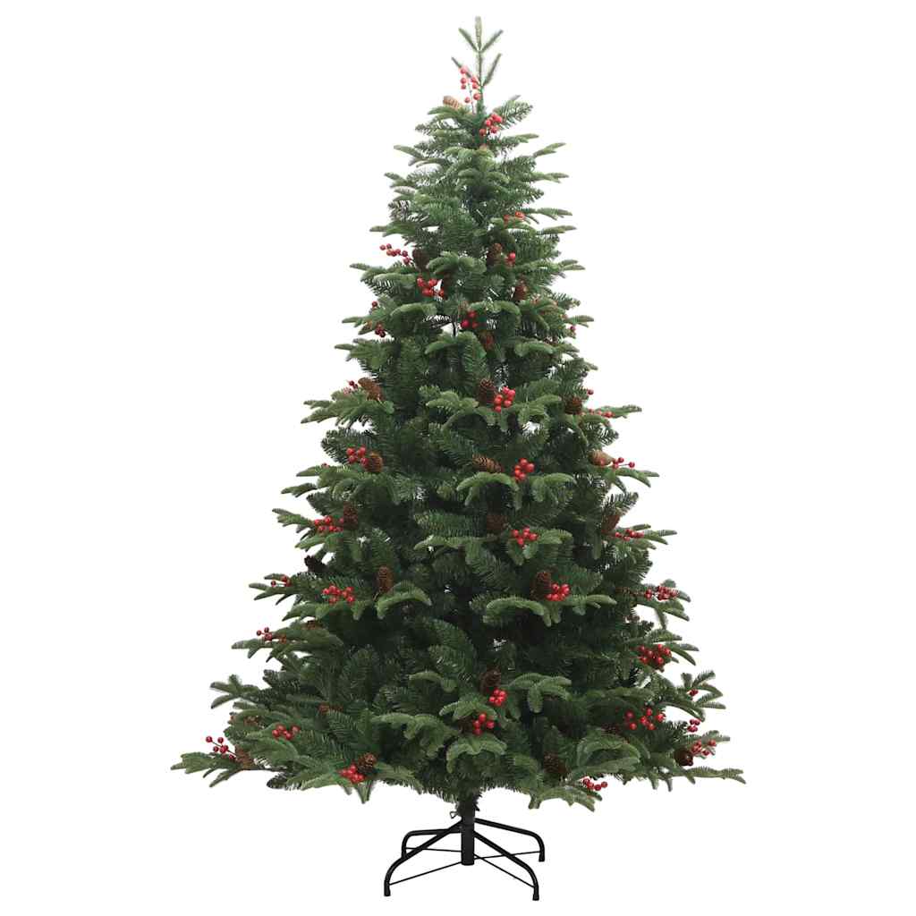 8721012282339_g_en_hd_4 vidaXL Artificial Hinged Christmas Tree with 300 LEDs & Ball Set 180 cm - Image 5