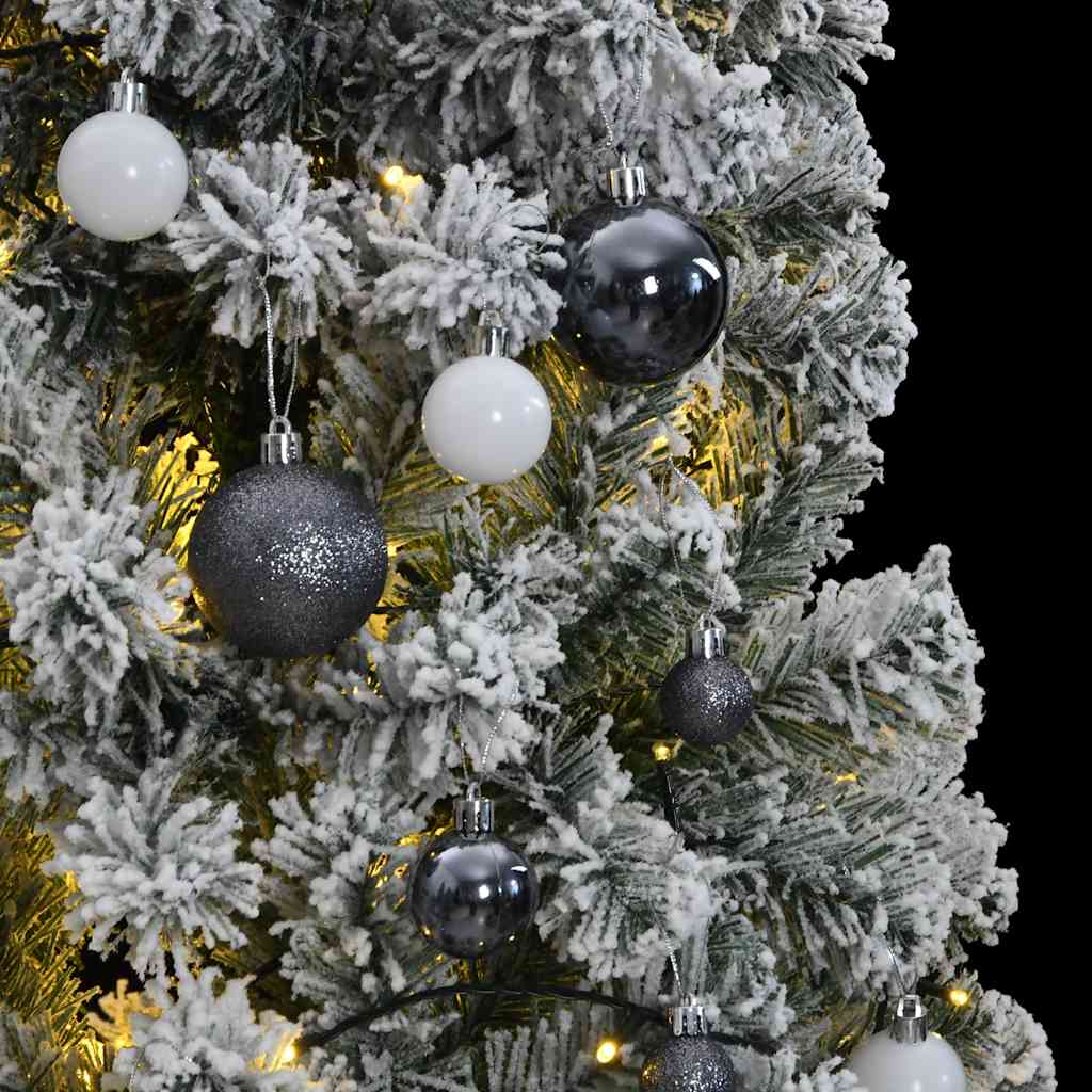 8721012282360_g_en_hd_1 vidaXL Artificial Hinged Christmas Tree with 300 LEDs & Ball Set 180 cm - Image 2