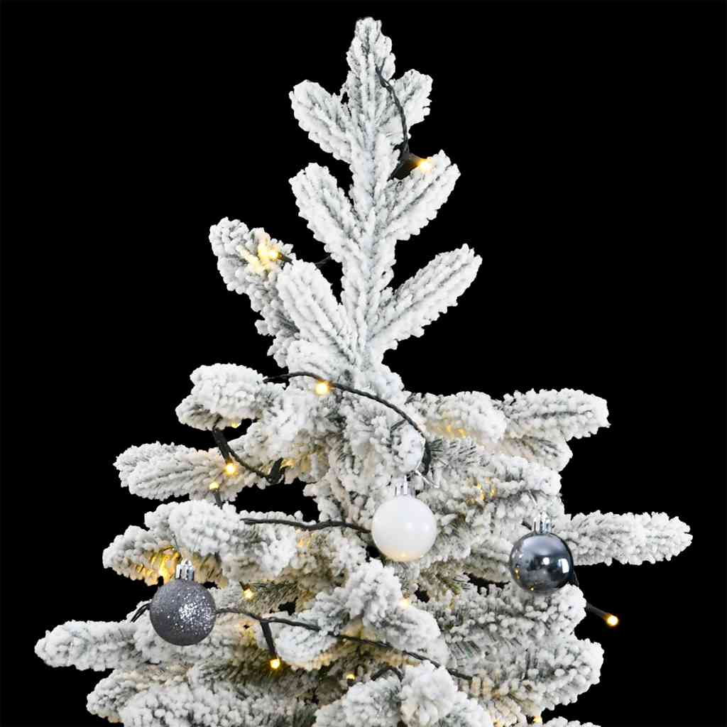 8721012282391_g_en_hd_1 vidaXL Artificial Hinged Christmas Tree 300 LEDs & Ball Set 180 cm - Image 2