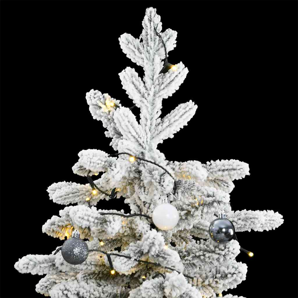 8721012282414_g_en_hd_1 vidaXL Artificial Hinged Christmas Tree 300 LEDs & Ball Set 240 cm - Image 2