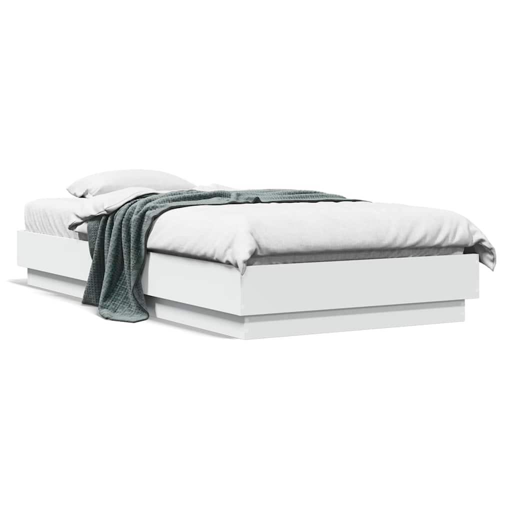 8721012286832_a_en_hd_1 vidaXL Bed Frame without Mattress White 90x190 cm Engineered Wood - Image 2
