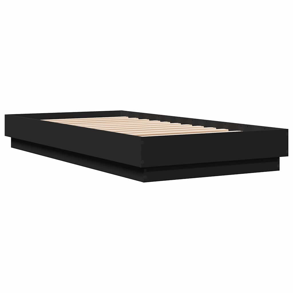 8721012286849_g_en_hd_4 vidaXL Bed Frame without Mattress Black 90x190 cm Engineered Wood - Image 6