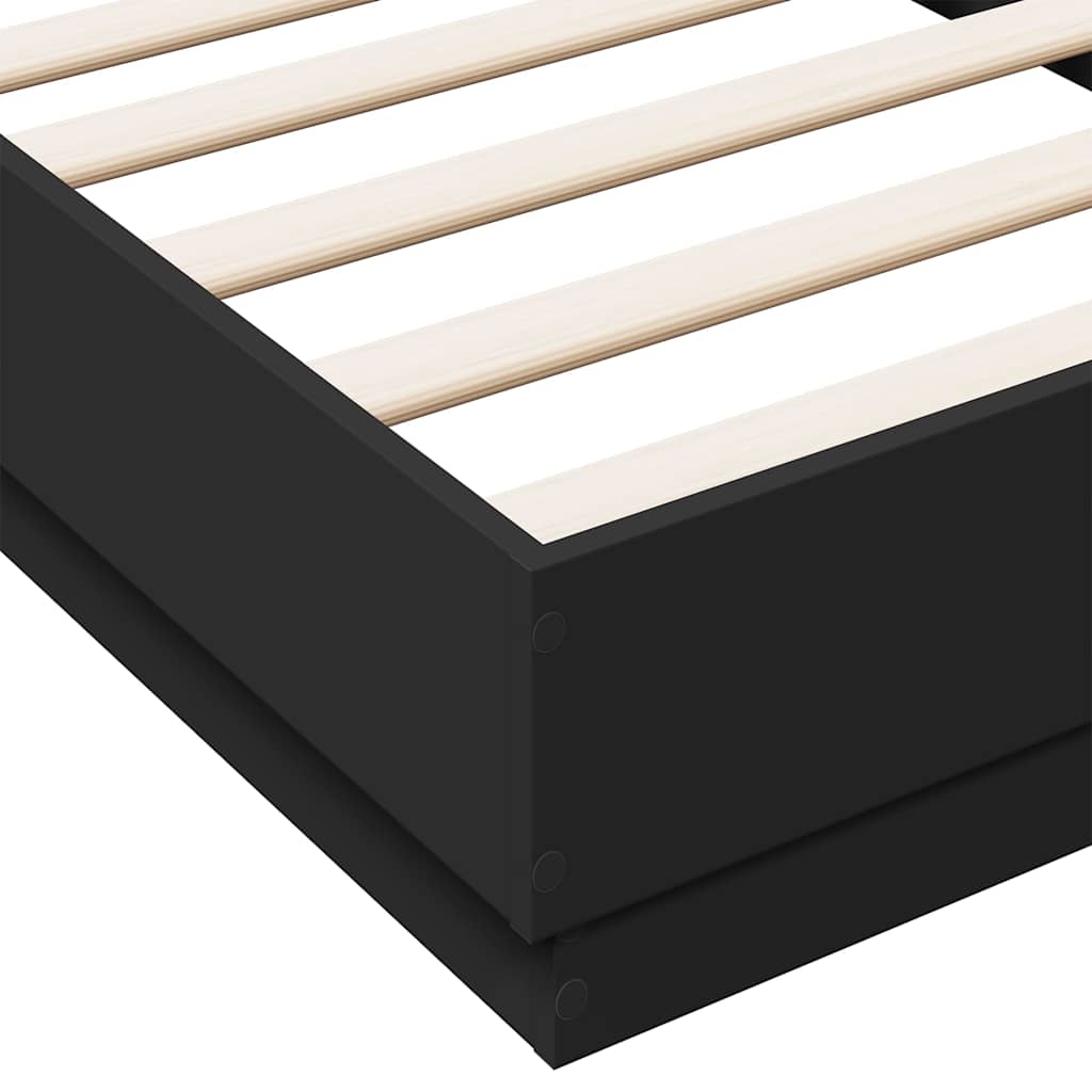 8721012286849_g_en_hd_5 vidaXL Bed Frame without Mattress Black 90x190 cm Engineered Wood - Image 7