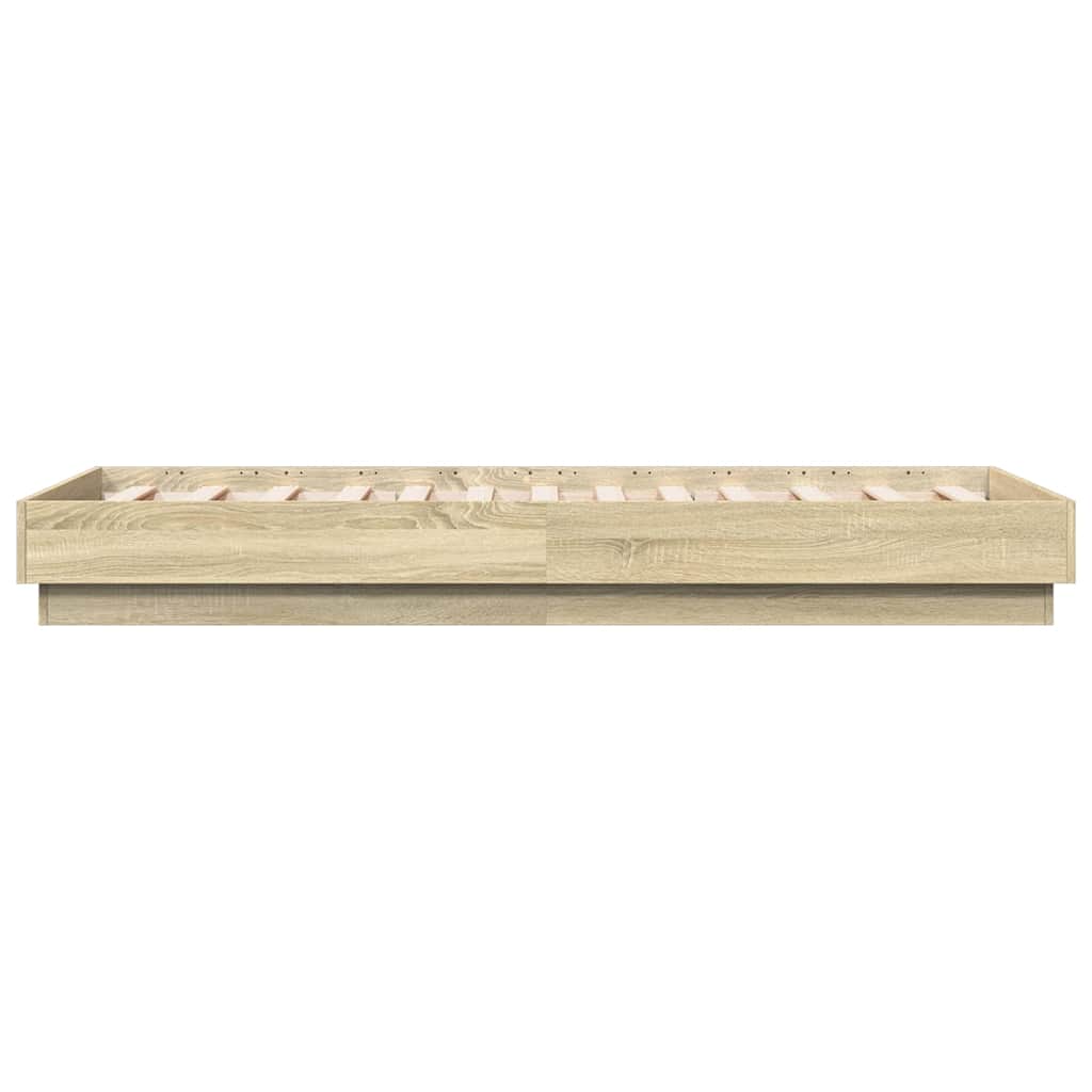 8721012286856_g_en_hd_3 vidaXL Bed Frame without Mattress Sonoma Oak 90x190 cm Engineered Wood - Image 5