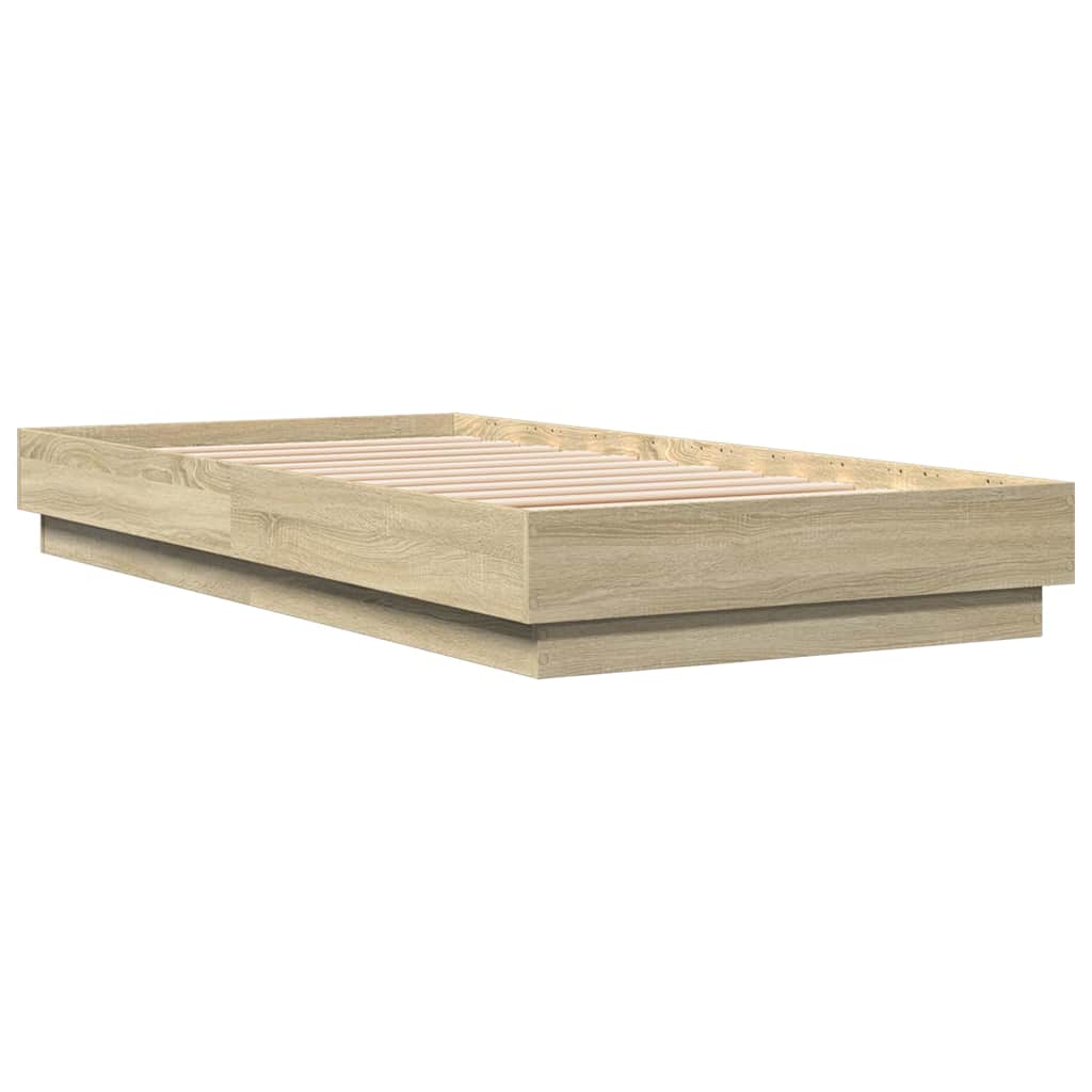 8721012286856_g_en_hd_4 vidaXL Bed Frame without Mattress Sonoma Oak 90x190 cm Engineered Wood - Image 6