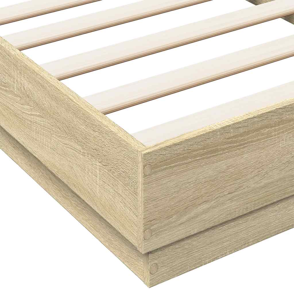 8721012286856_g_en_hd_5 vidaXL Bed Frame without Mattress Sonoma Oak 90x190 cm Engineered Wood - Image 7