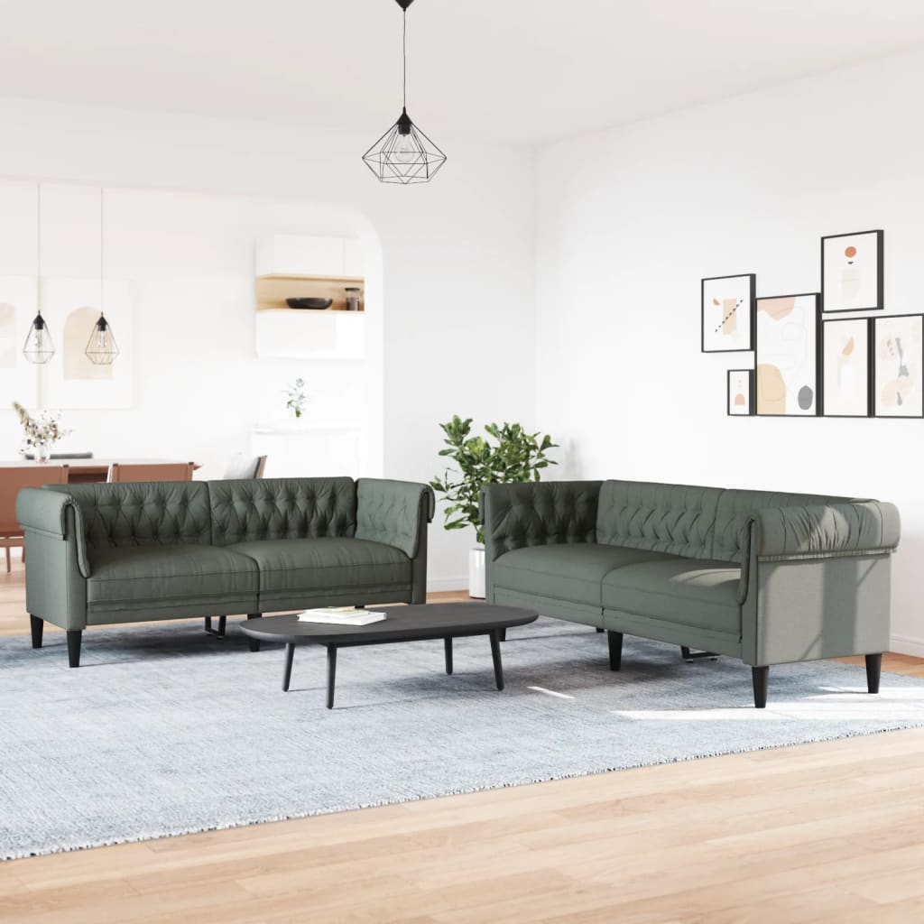 8721012288928_g_en_hd_1 vidaXL 2 Piece Sofa Set Dark Grey Fabric - Image 3