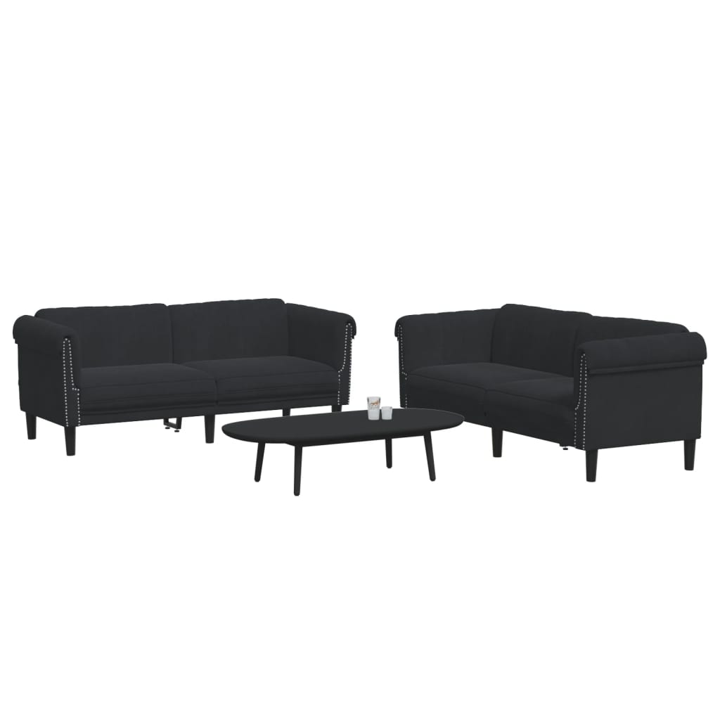 8721012289154_g_en_hd_1 vidaXL 2 Piece Sofa Set Black Velvet - Image 3