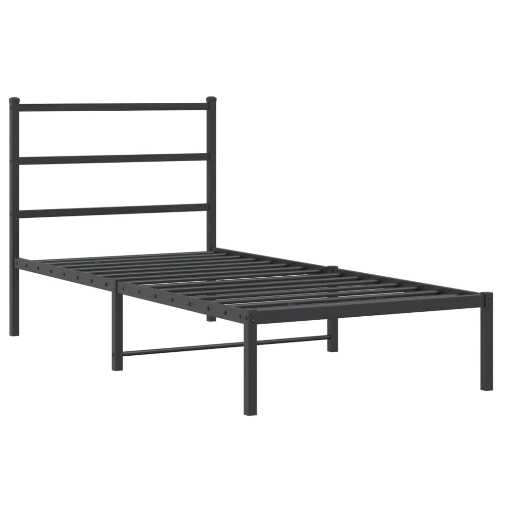 8721012302549_g_en_hd_1 vidaXL Metal Bed Frame without Mattress with Headboard Black 90x190 cm - Image 3