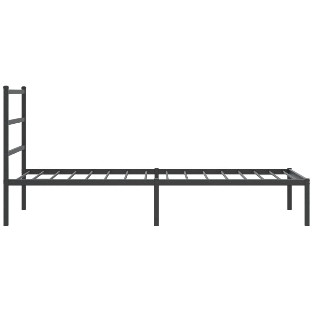 8721012302587_g_en_hd_4 vidaXL Metal Bed Frame without Mattress with Headboard Black 107x203 cm King Single - Image 6