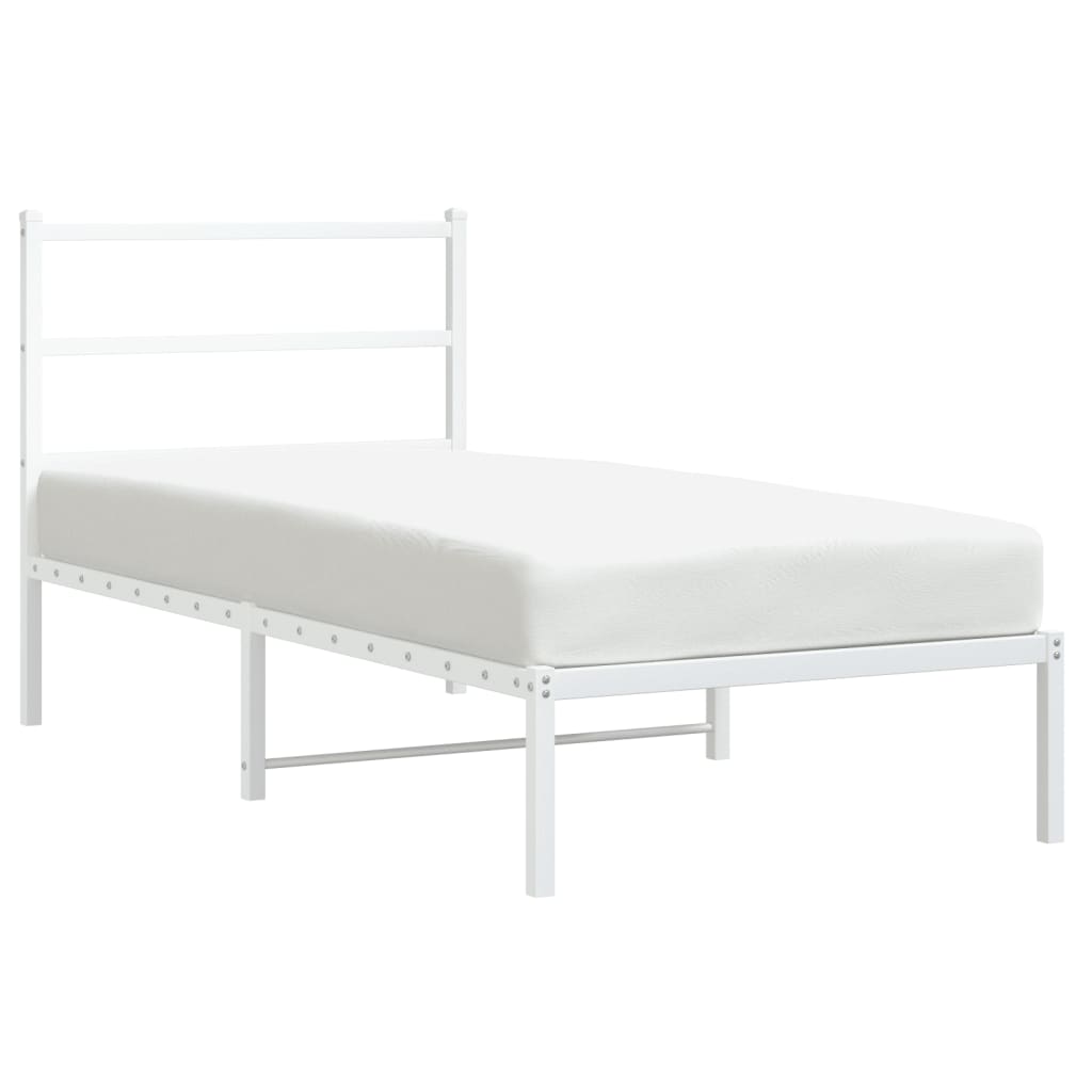 8721012303034_a_en_hd_1 vidaXL Metal Bed Frame without Mattress with Headboard White 90x190 cm - Image 2