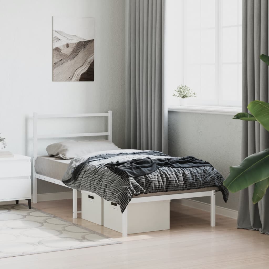 8721012303034_g_en_hd_2 vidaXL Metal Bed Frame without Mattress with Headboard White 90x190 cm - Image 4