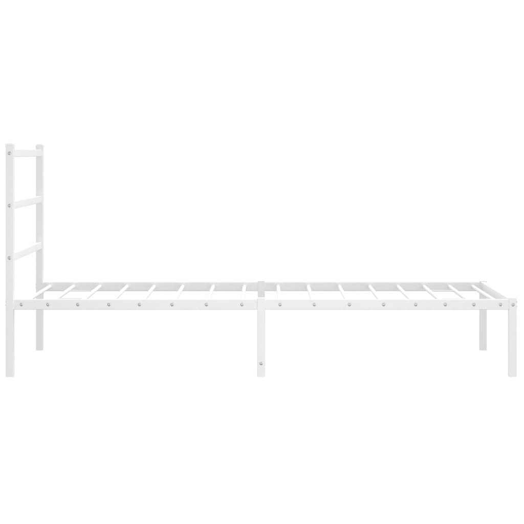 8721012303072_g_en_hd_4 vidaXL Metal Bed Frame without Mattress with Headboard White 107x203 cm King Single - Image 6