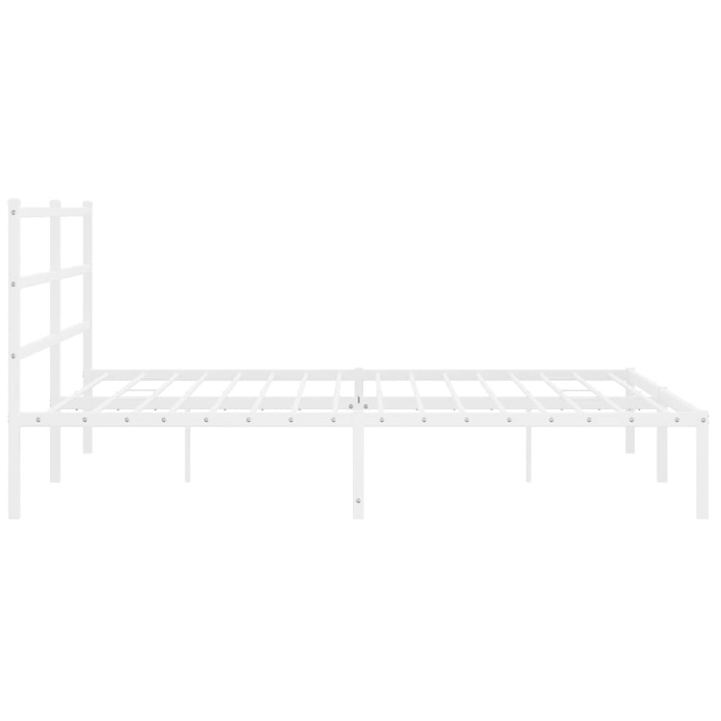 8721012303157_g_en_hd_4 vidaXL Metal Bed Frame without Mattress with Headboard White 183x203 cm King - Image 6