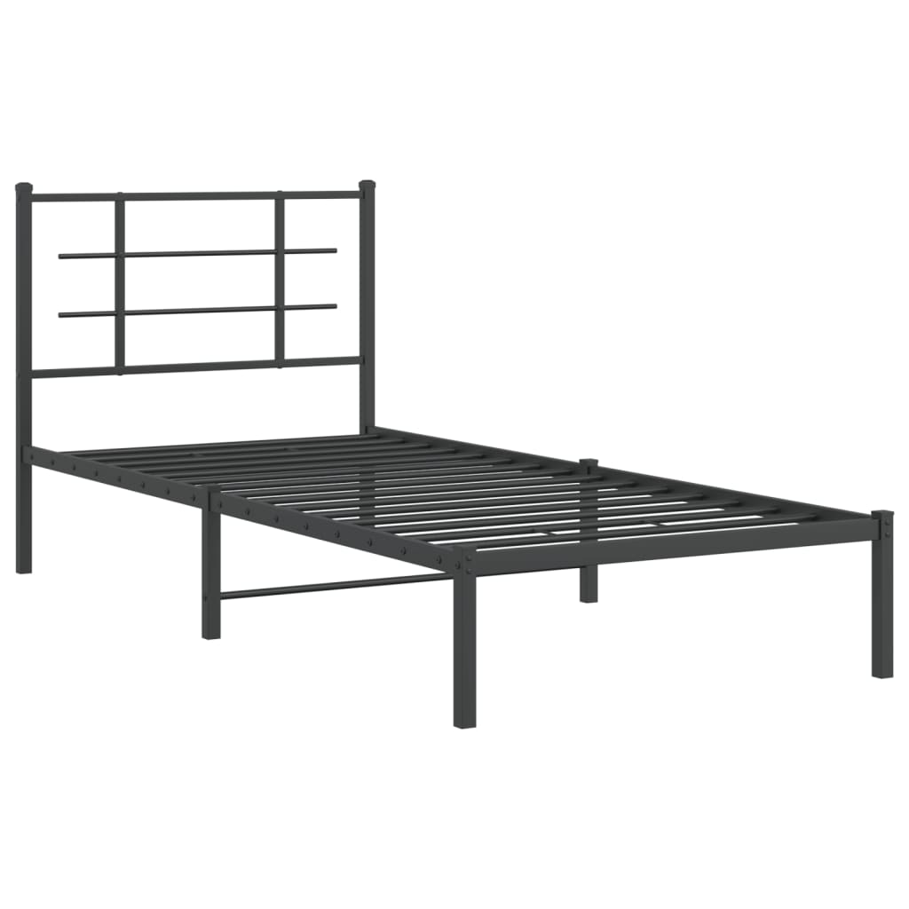 8721012303522_g_en_hd_1 vidaXL Metal Bed Frame without Mattress with Headboard Black 90x190 cm - Image 3