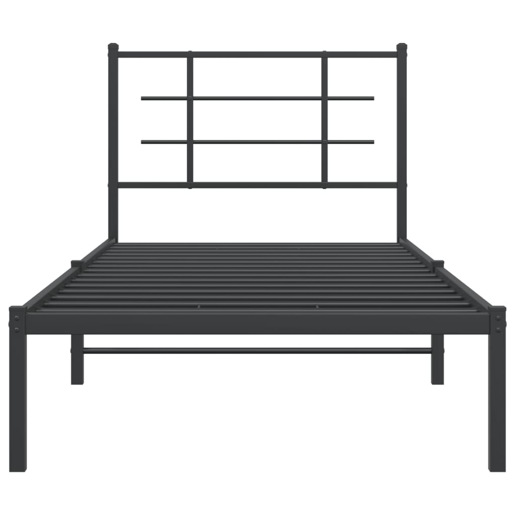 8721012303522_g_en_hd_3 vidaXL Metal Bed Frame without Mattress with Headboard Black 90x190 cm - Image 5