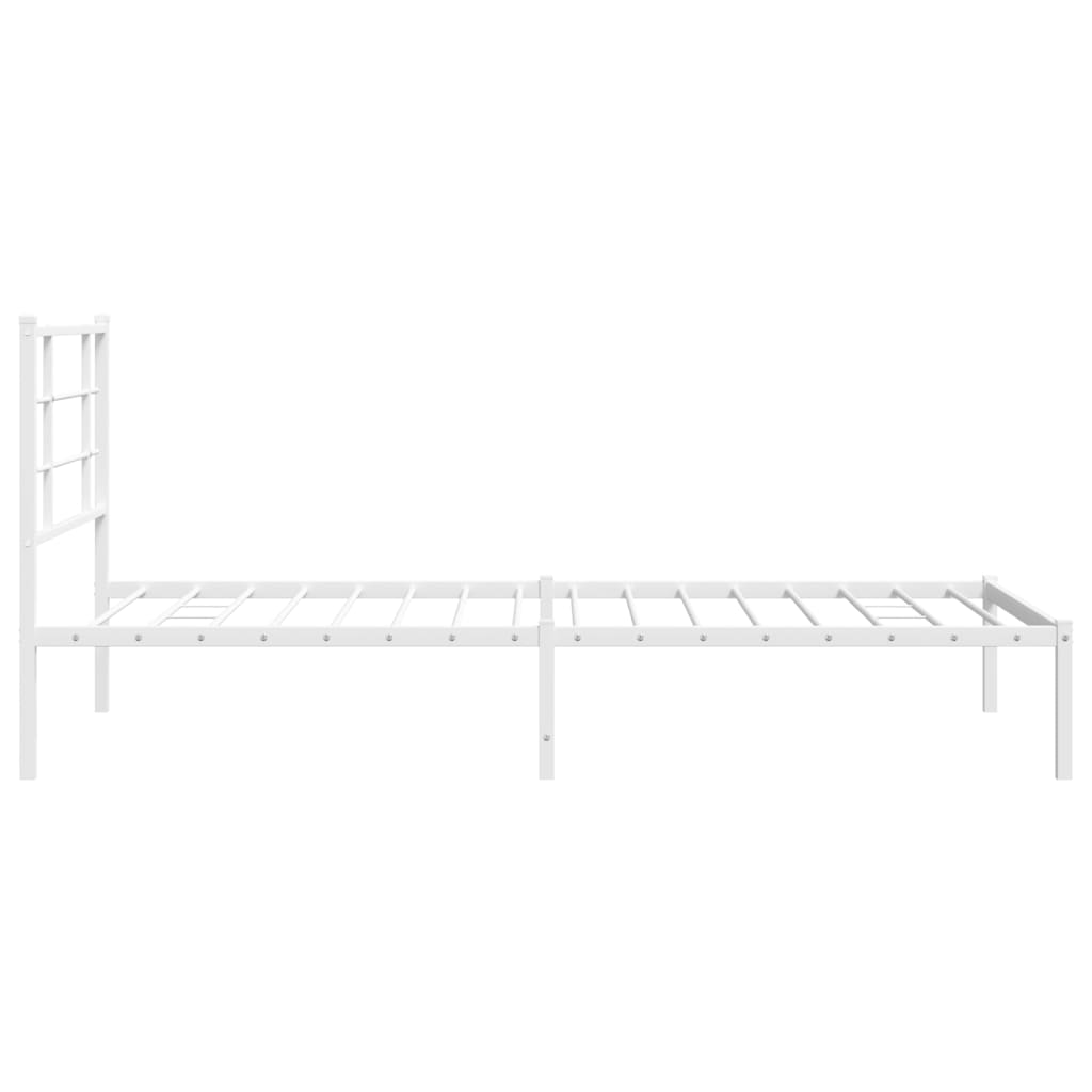 8721012304055_g_en_hd_4 vidaXL Metal Bed Frame without Mattress with Headboard White 107x203 cm King Single - Image 6