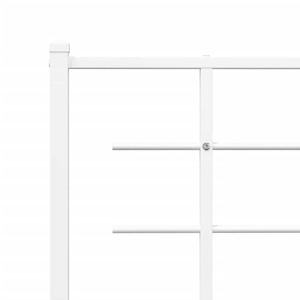 8721012304055_g_en_hd_6 vidaXL Metal Bed Frame without Mattress with Headboard White 107x203 cm King Single - Image 8