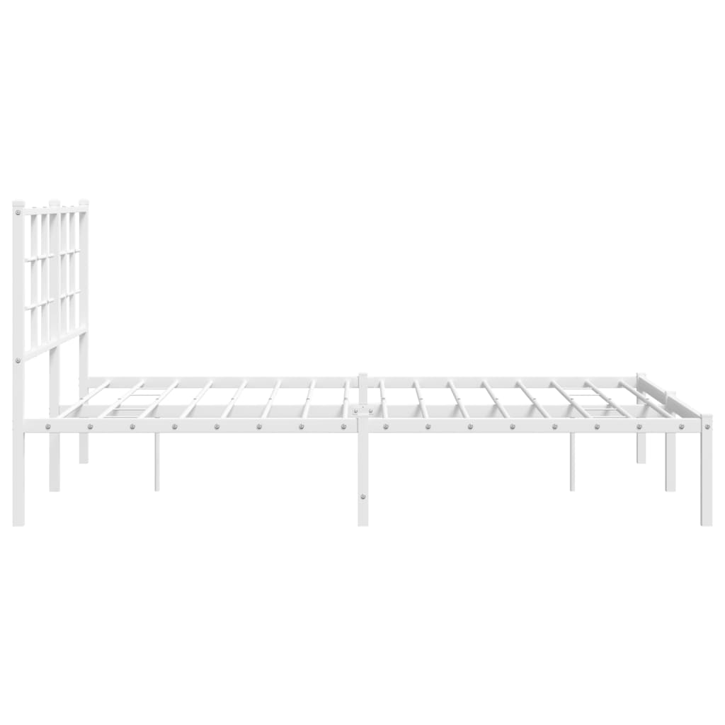 8721012304086_g_en_hd_4 vidaXL Metal Bed Frame without Mattress with Headboard White 135x190 cm - Image 6