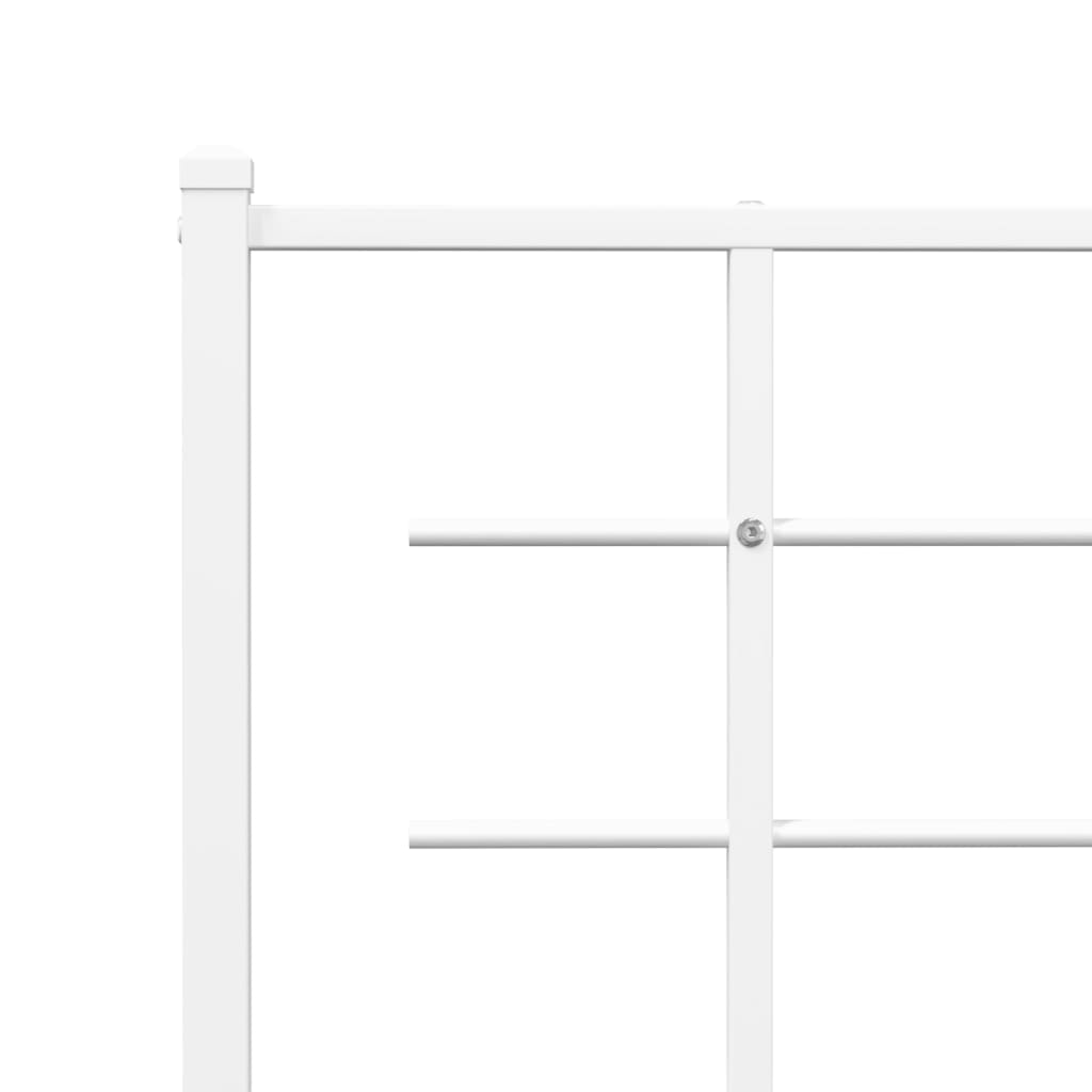 8721012304116_g_en_hd_6 vidaXL Metal Bed Frame without Mattress with Headboard White 150x200 cm - Image 8