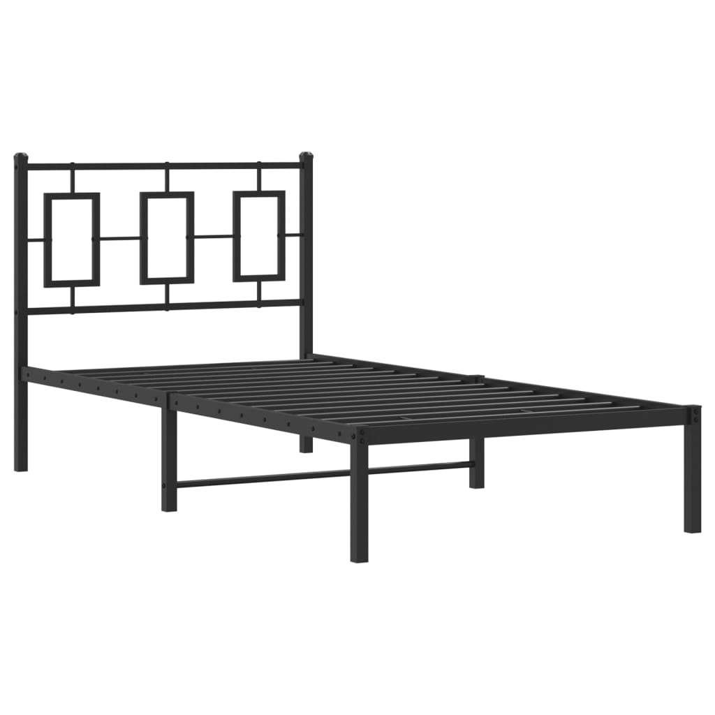 8721012304864_g_en_hd_1 vidaXL Metal Bed Frame without Mattress with Headboard Black 90x190 cm - Image 3