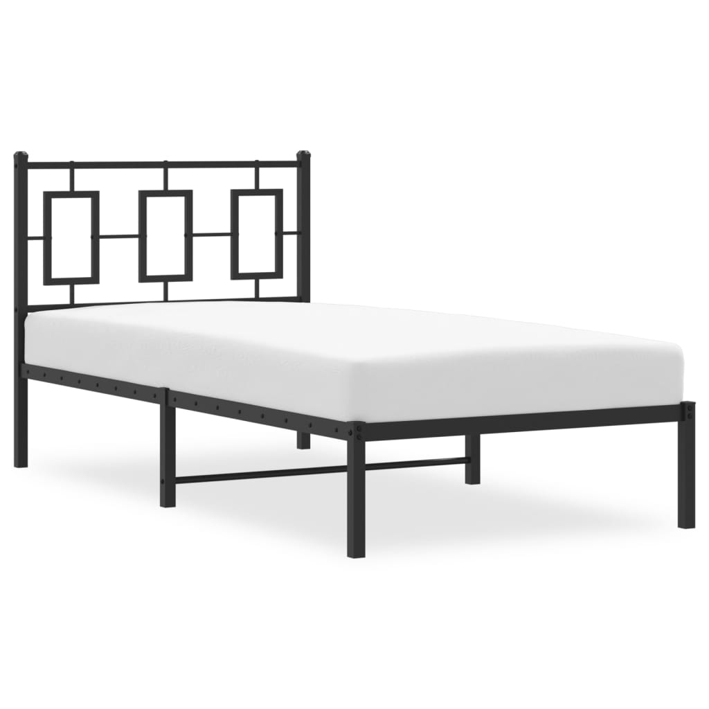 8721012304864_g_en_hd_2 vidaXL Metal Bed Frame without Mattress with Headboard Black 90x190 cm - Image 4