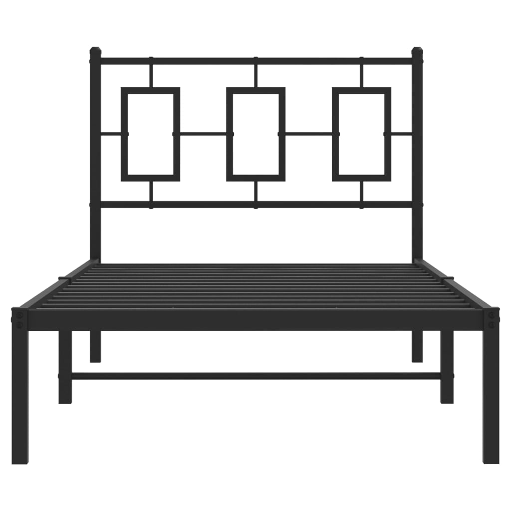 8721012304864_g_en_hd_3 vidaXL Metal Bed Frame without Mattress with Headboard Black 90x190 cm - Image 5