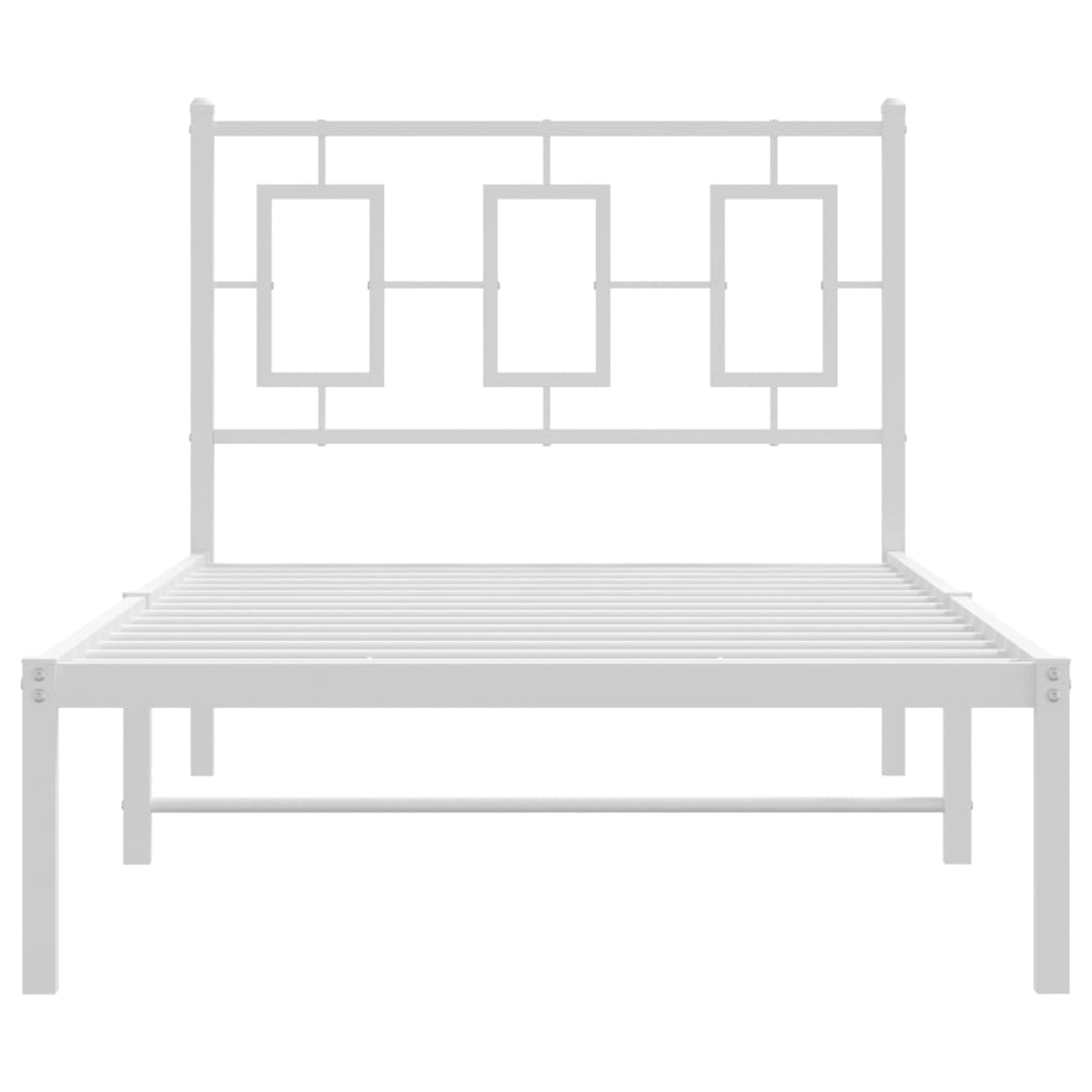 8721012305359_g_en_hd_3 vidaXL Metal Bed Frame without Mattress with Headboard White 90x190 cm - Image 5
