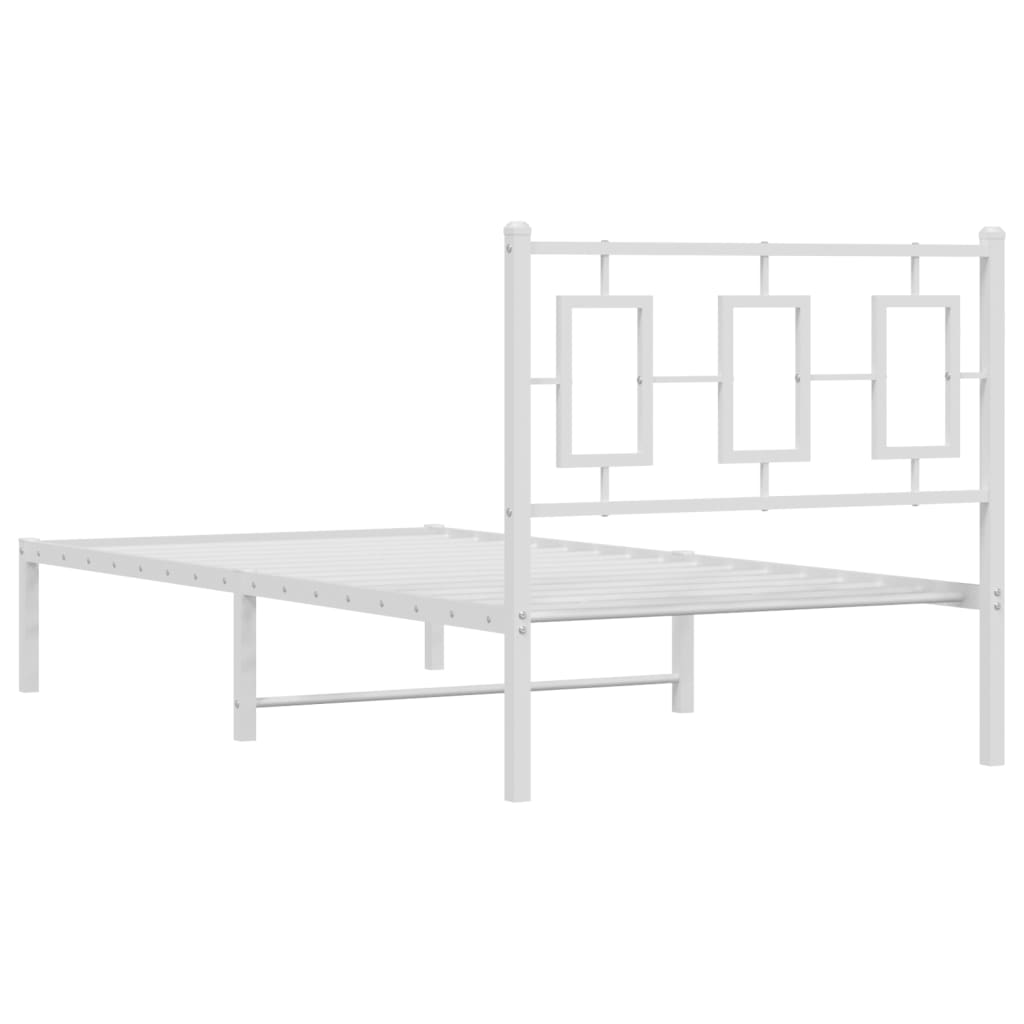 8721012305359_g_en_hd_5 vidaXL Metal Bed Frame without Mattress with Headboard White 90x190 cm - Image 7