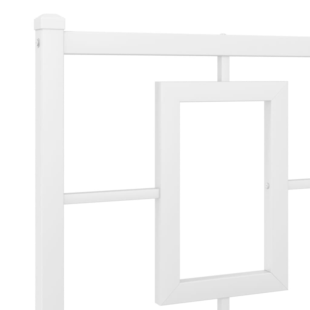 8721012305427_g_en_hd_6 vidaXL Metal Bed Frame without Mattress with Headboard White 135x190 cm - Image 8