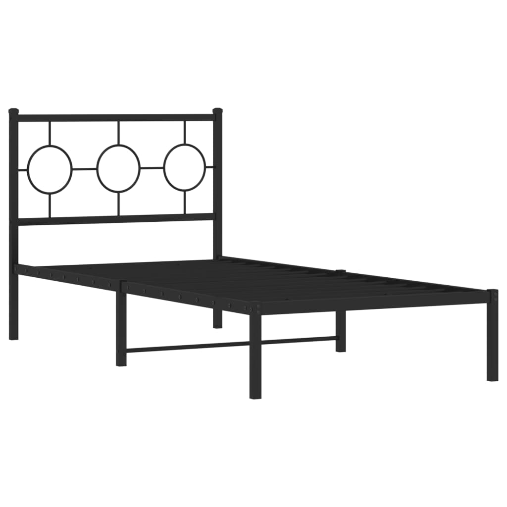 8721012305847_g_en_hd_1 vidaXL Metal Bed Frame without Mattress with Headboard Black 90x190 cm - Image 3