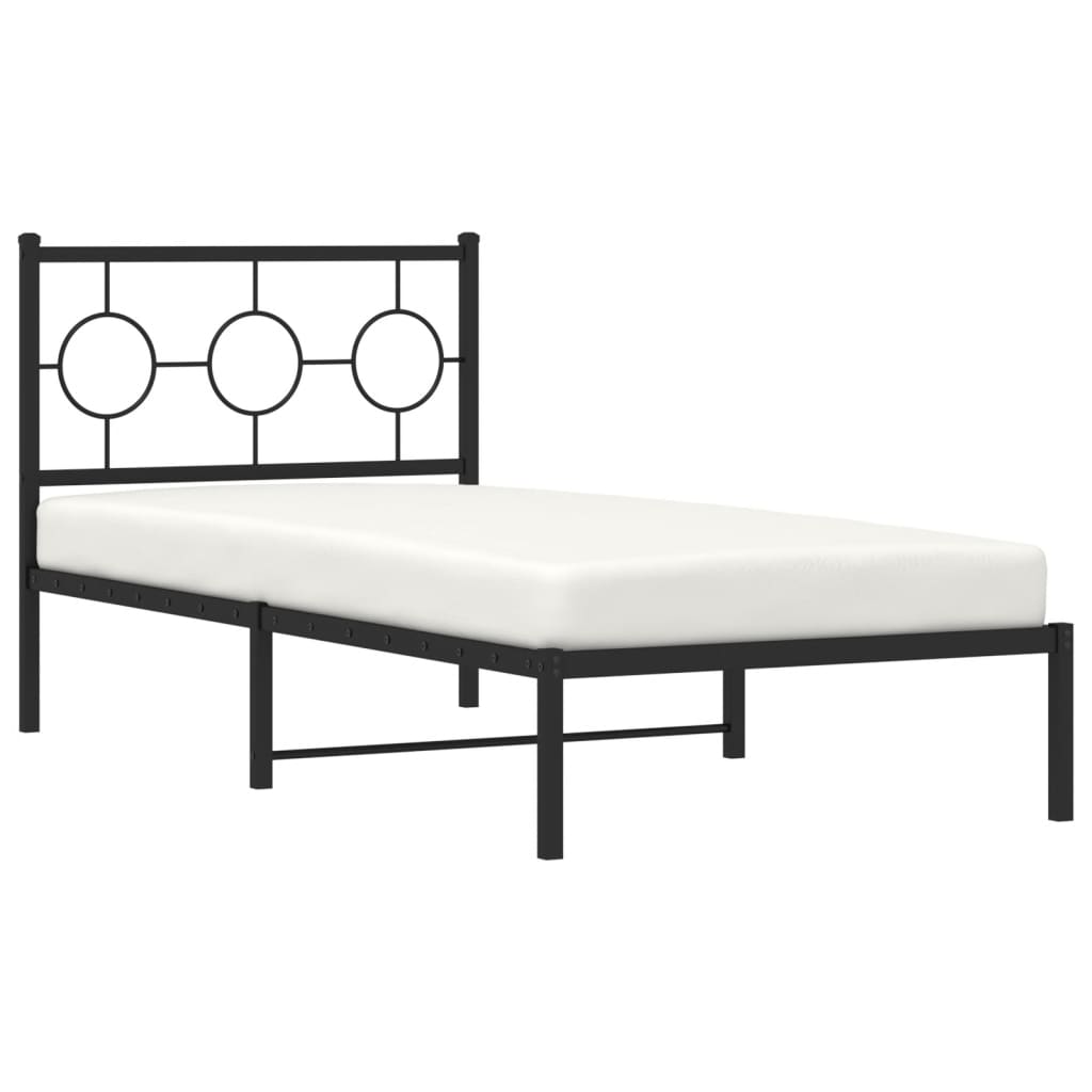 8721012305847_g_en_hd_2 vidaXL Metal Bed Frame without Mattress with Headboard Black 90x190 cm - Image 4