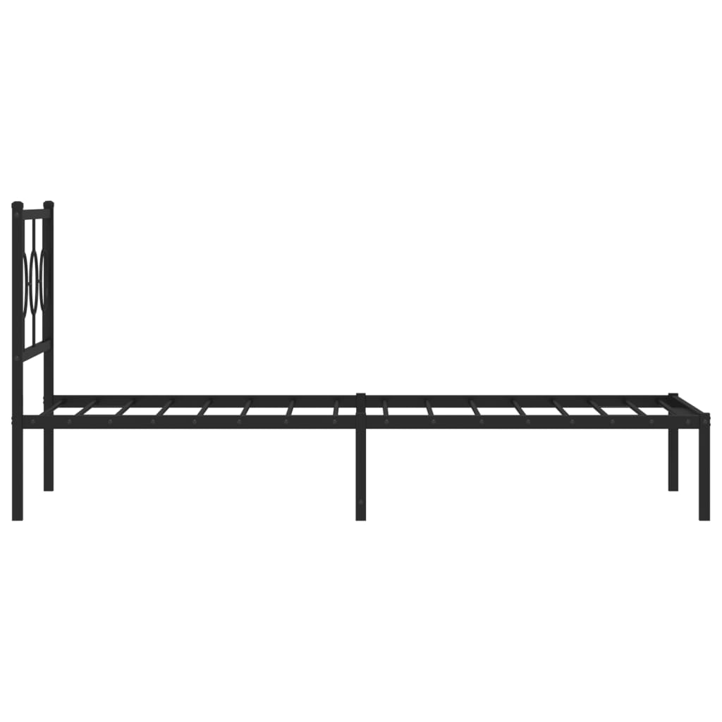 8721012305847_g_en_hd_4 vidaXL Metal Bed Frame without Mattress with Headboard Black 90x190 cm - Image 6