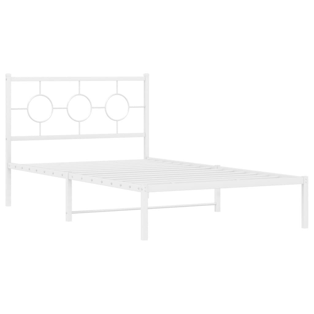 8721012306370_g_en_hd_1 vidaXL Metal Bed Frame without Mattress with Headboard White 107x203 cm King Single - Image 3