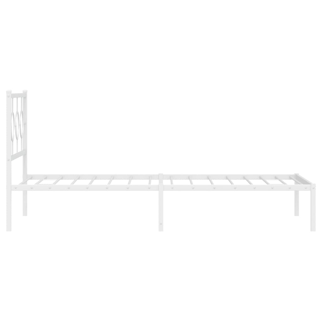 8721012306370_g_en_hd_4 vidaXL Metal Bed Frame without Mattress with Headboard White 107x203 cm King Single - Image 6