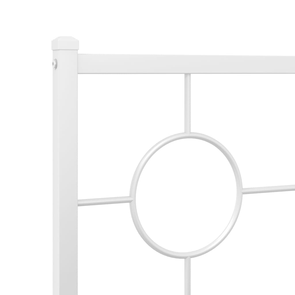 8721012306370_g_en_hd_6 vidaXL Metal Bed Frame without Mattress with Headboard White 107x203 cm King Single - Image 8