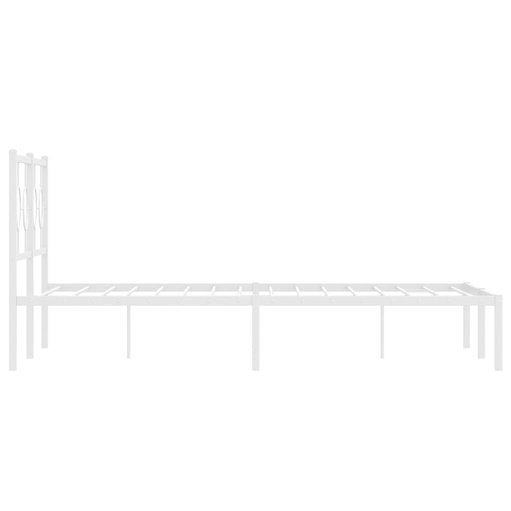 8721012306400_g_en_hd_4 vidaXL Metal Bed Frame without Mattress with Headboard White 135x190 cm - Image 6