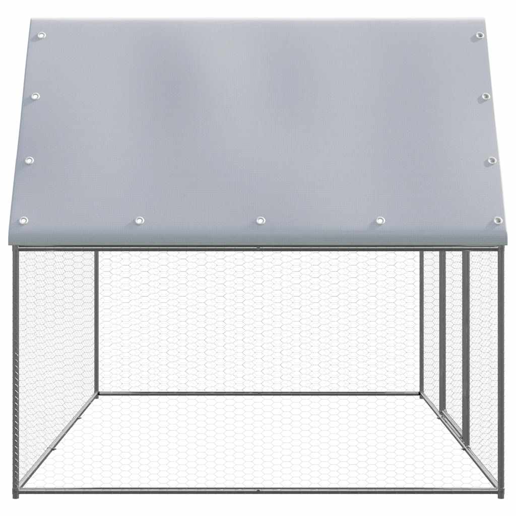 8721012307230_g_en_hd_2 vidaXL Chicken Cage Silver and Grey 3x2x2 m Galvanised Steel - Image 3