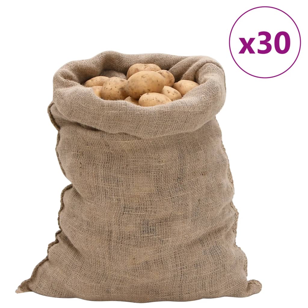 8721012307773_a_en_hd_1 vidaXL Jute Sacks 30 pcs 60x105 cm 100% Jute 220 gsm - Image 1