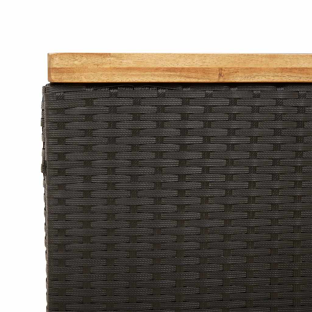 8721012308213_g_en_hd_7 vidaXL Garden Storage Box Black 110x55x63 cm Poly Rattan Acacia Wood - Image 9