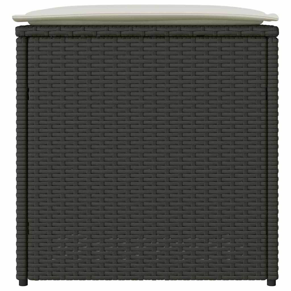 8721012309050_wbg-si_en_hd_5 vidaXL Cushion Box with Storage Black 50 x 50 x 50 cm Poly Rattan - Image 6