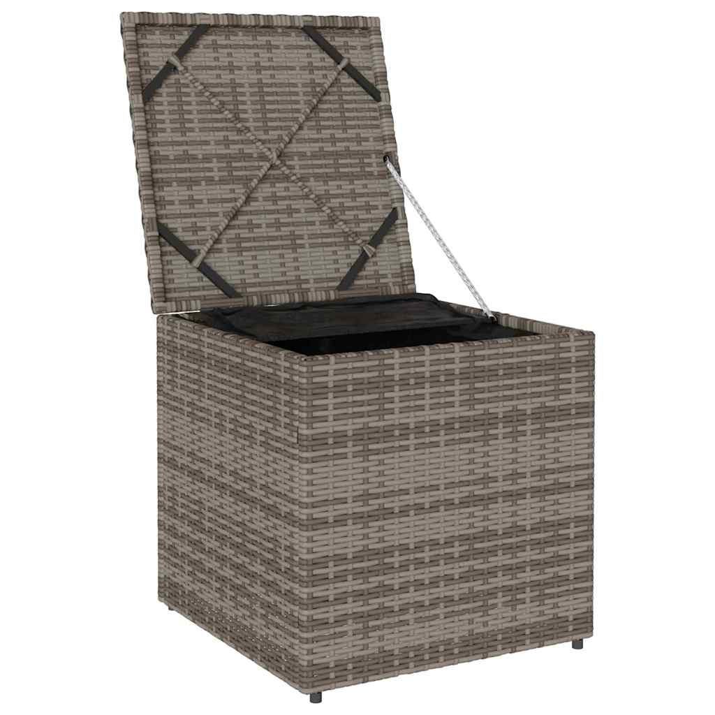8721012309074_wbg-an_en_hd_2 vidaXL Cushion Box with Storage Grey 50 x 50 x 50 cm Poly Rattan - Image 4