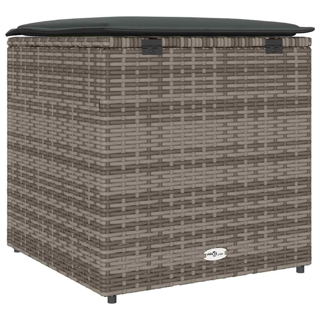 8721012309074_wbg-ba_en_hd_3 vidaXL Cushion Box with Storage Grey 50 x 50 x 50 cm Poly Rattan - Image 7