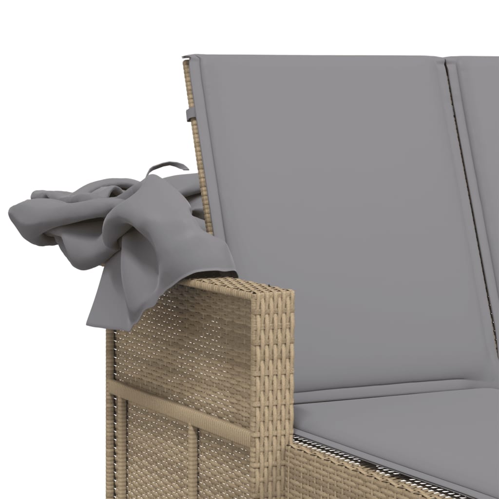 8721012309838_g_en_hd_8 vidaXL Double Sun Lounger with Canopy and Cushions Mix Beige Poly Rattan - Image 10