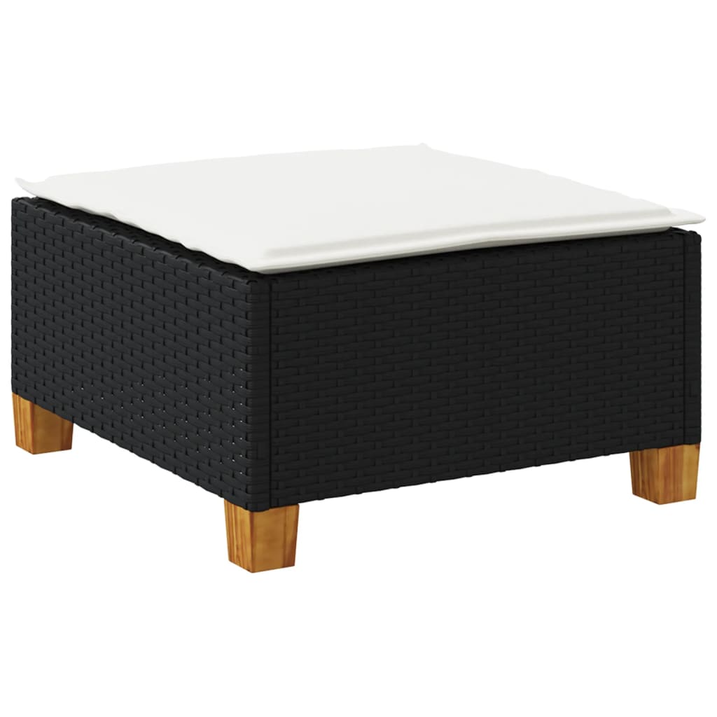 8721012311534_g_en_hd_4 vidaXL Garden Stool with Cushion Black 63.5x56x32 cm Poly Rattan - Image 6