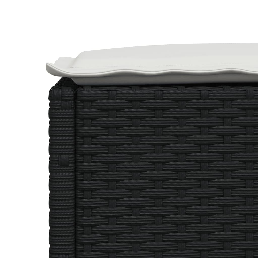 8721012311534_g_en_hd_5 vidaXL Garden Stool with Cushion Black 63.5x56x32 cm Poly Rattan - Image 7