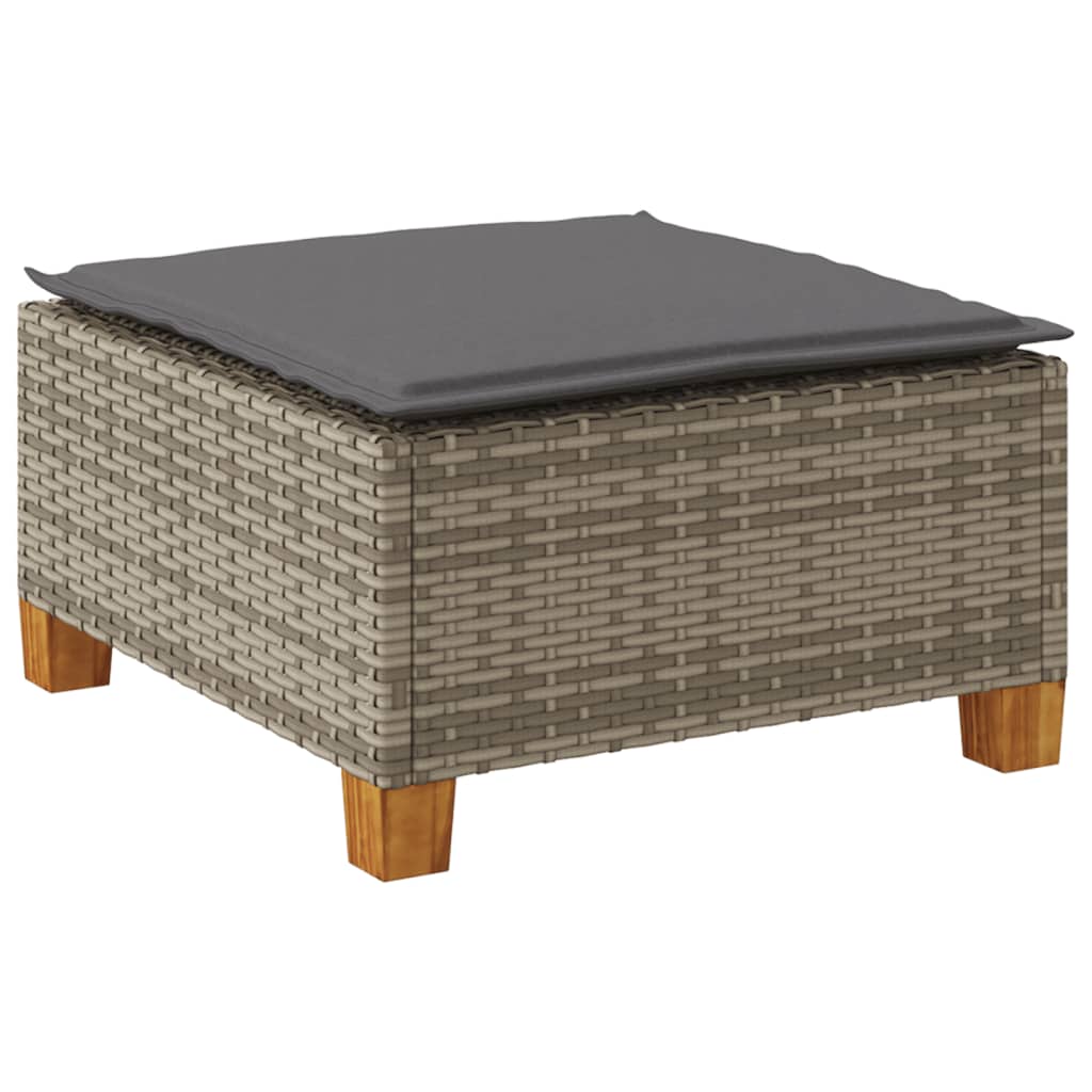8721012311541_g_en_hd_4 vidaXL Garden Stool with Cushion Grey 63.5x56x32 cm Poly Rattan - Image 6